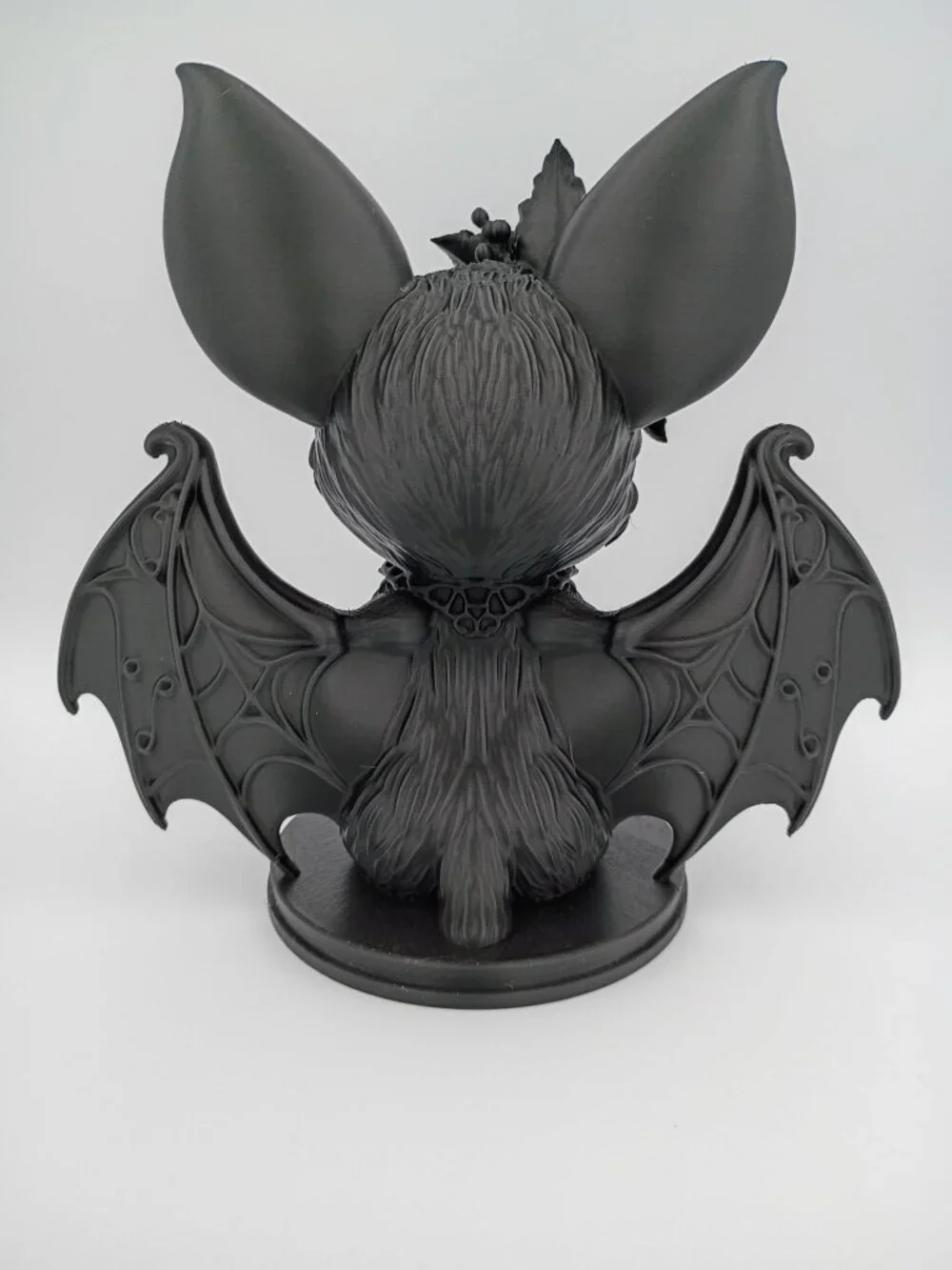 Cute Gothic Bat Figurine, 3D Printed Bat Decor, Gothic Halloween Decoration